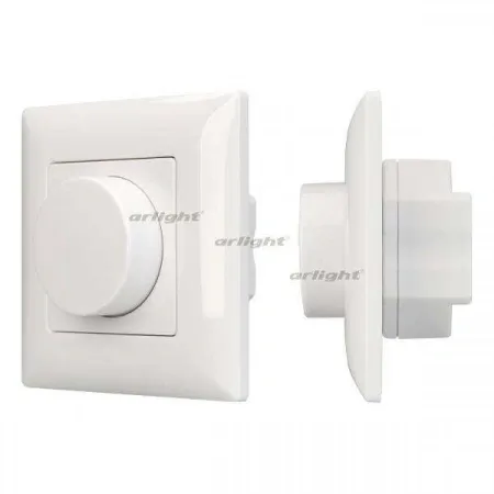 ARLIGHT Панель SMART-P15-DIM-IN White (230V, 1A, TRIAC, Rotary, 2.4G) (Arlight, IP20 Пластик, 5 лет)