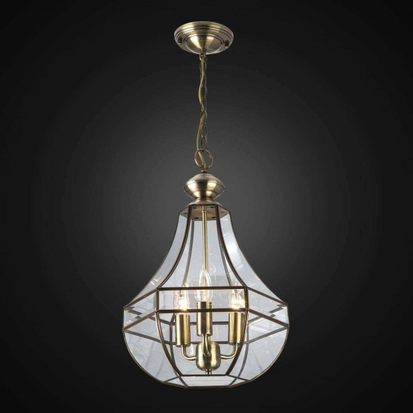 Citilux Гера-1 CL444130 Люстра подвесная витражная Бронза