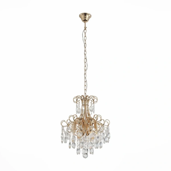 SL846.203.06 Люстра подвесная ST-Luce Золотистый/Прозрачный E14 6*40W ORECCHINI