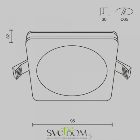 Встраиваемые светильники Maytoni DL2001-L7B4K от Магазина Svetdom.by