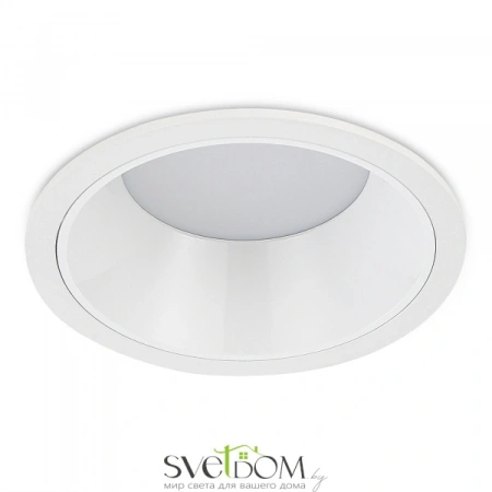 ST755.548.12 Св-к встр. Белый LED 1*12W 4000K 1 080Lm Ra80 120° IP20 D105xH50 100-240V Встраиваемые светильники ST LUCE