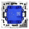 Выключатель двухклавишный с подсветкой Voltum S70 VLS020206  Voltum VLS020206