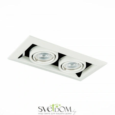 ST250.558.02 Св-к встр. Черный, Белый GU10 2*50W  IP20 L245xW126xH70 220V Без ламп Встраиваемые светильники ST LUCE