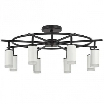 Lightstar LR7183680 Люстра RULLO 8х50W GU10 ЧЕРНЫЙ/БЕЛЫЙ (571718+214436-8+202430-8)