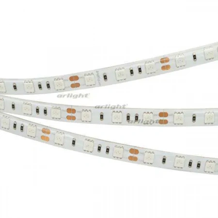 ARLIGHT Лента RTW 2-5000SE 12V Green 2x (5060, 300 LED, LUX) (Arlight, 14.4 Вт/м, IP65)