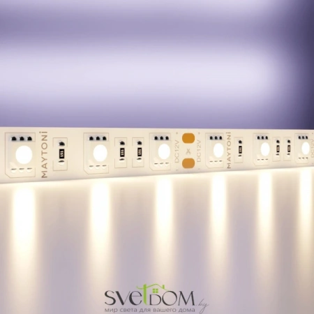 Светодиодная лента 12В 5050 14,4Вт/м 3000K 5м IP20 10128