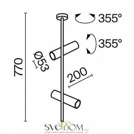 Потолочные светильники Maytoni C021CL-02B от Магазина Svetdom.by