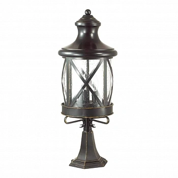 4045/3B NATURE ODL18 655 черный/зол.патина Уличный светильник на столб IP44 E14 3*60W 220V SATION