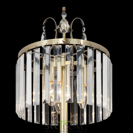 Citilux Инга CL335833 Настольная лампа хрустальная Бронза CITILUX