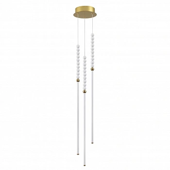 6639/33L HIGHTECH ODL24 161 металл/античная бронза/белые бусы из акрила Подвесной светильник IP 20 LED 33W 3000K 220V MONELLA