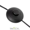 Citilux Рейнер CL806022 Торшер чёрный со столиком и серым абажуром CITILUX