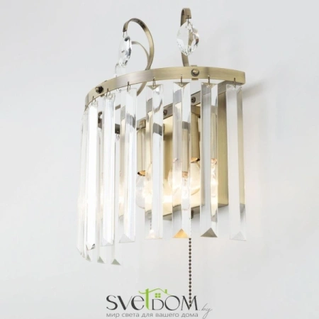Citilux Инга CL335323 Бра хрустальное с выключателем Бронза CITILUX
