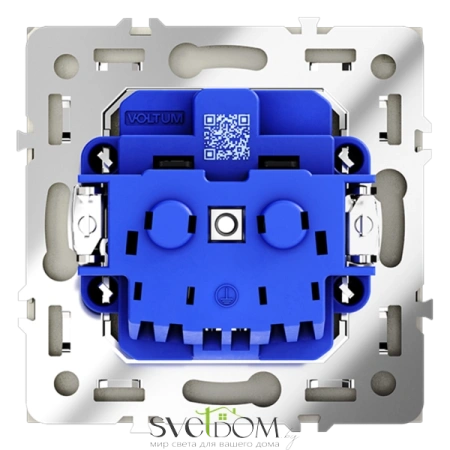 Розетки электрические с заземлением и шторками  Voltum S70 VLS040205  Voltum VLS040205