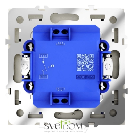 Выключатель одноклавишный с подсветкой Voltum S70 VLS010204  Voltum VLS010204