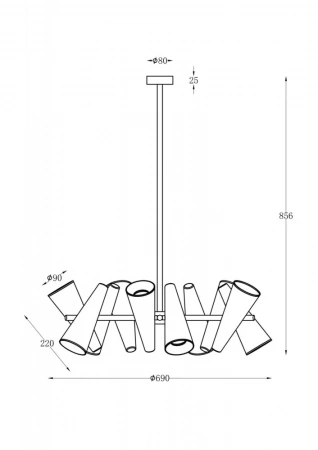 Подвесные светильники Maytoni MOD095PL-10W от Магазина Svetdom.by