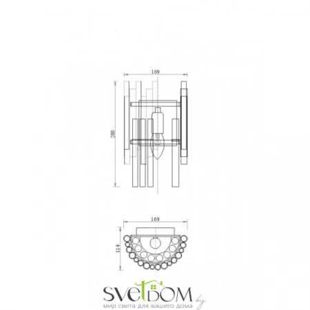 Настенные светильники MOD135WL-01BS Maytoni | Svetdom.by