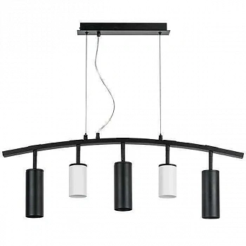 Lightstar LR735362873 Люстра RULLO 5х50W GU10 ЧЕРНЫЙ/БЕЛЫЙ (571735+214436-2+214487-3)