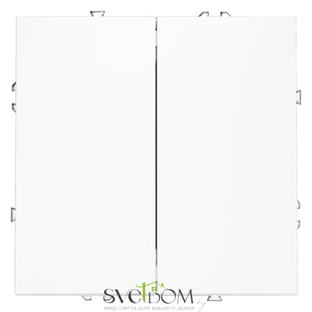 Выключатель двухклавишный Voltum S70 VLS020102  Voltum VLS020102