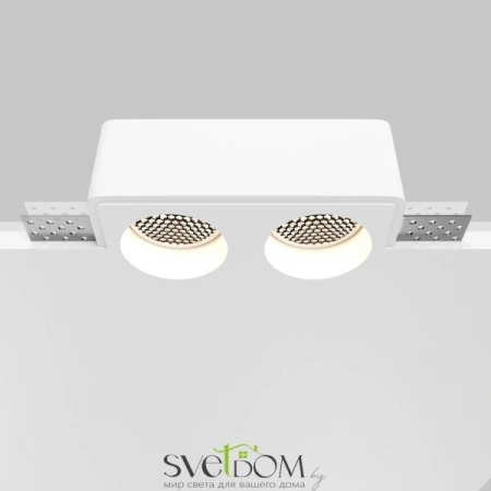 Фото Встраиваемые светильники Maytoni DL123-GU10-02-W Встраиваемые светильники Maytoni DL123-GU10-02-W от Магазина Svetdom.by