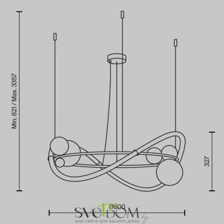Подвесные светильники Maytoni MOD289PL-L53BS3K от Магазина Svetdom.by
