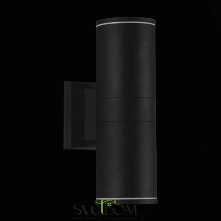 SL561.401.02 Светильник уличный настенный ST-Luce Черный/Черный LED 2*5W 4000K TUBO ST LUCE
