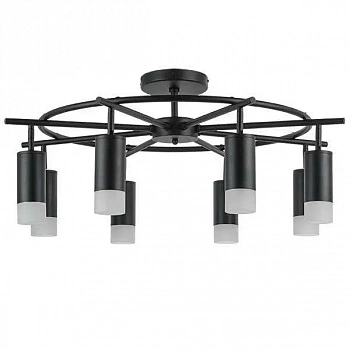 Lightstar LR7183781 Люстра RULLO 8х50W GU10 ЧЕРНЫЙ (571718+214437-8+202431-8)
