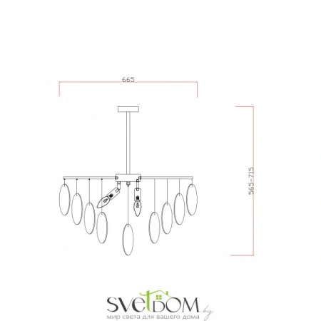 ЛюстрыFR5104PL-06BS2 Freya | Svetdom.by