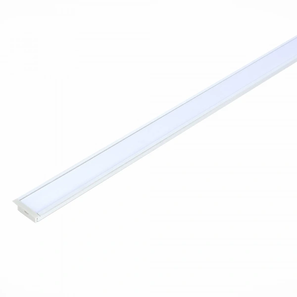 ST017.129.04 Встраиваемый алюминиевый профиль с рассеивателем(к-т: 2 загл.+4 креп.Скобы) ST-Luce Алю Светодиодные ленты