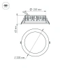 Светодиодный светильник LTD-220WH-FROST-30W Warm White 110deg Arlight 021070 Arlight
