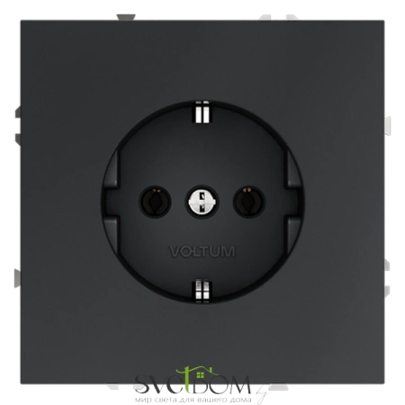 Розетки электрические с заземлением Voltum S70 VLS040107  Voltum VLS040107
