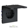 Розетки электрические с заземлением, шторками и крышкой Voltum S70 VLS040307  Voltum VLS040307