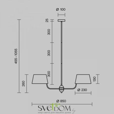 Подвесные светильники Maytoni MOD360PL-06B от Магазина Svetdom.by