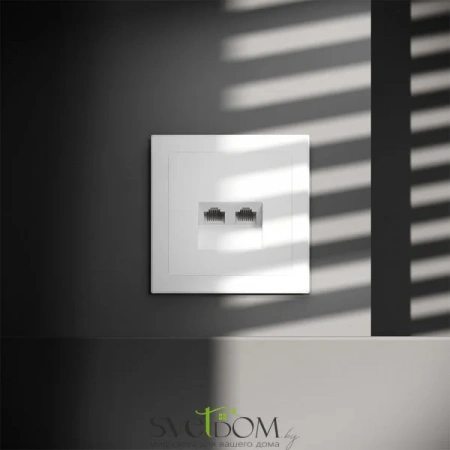 Розетка компьютерная двойная Voltum S70 VLS060202  Voltum