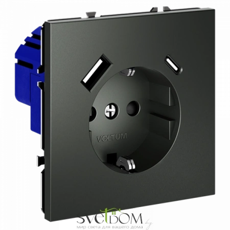 Розетка с USB, A+C Voltum S70 VLS040506  Voltum