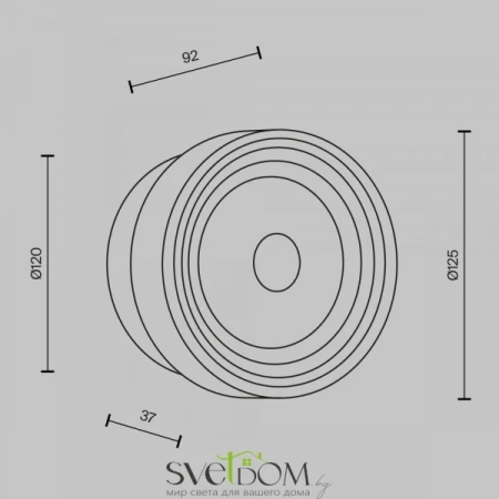 Настенные светильники MOD493WL-L6BSK2 Maytoni | Svetdom.by