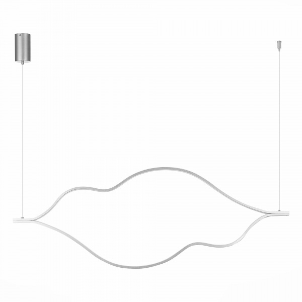 SL6106.103.45 Светильник подвесной ST-Luce Никель/Белый LED 1*45W 4000K CORTILE