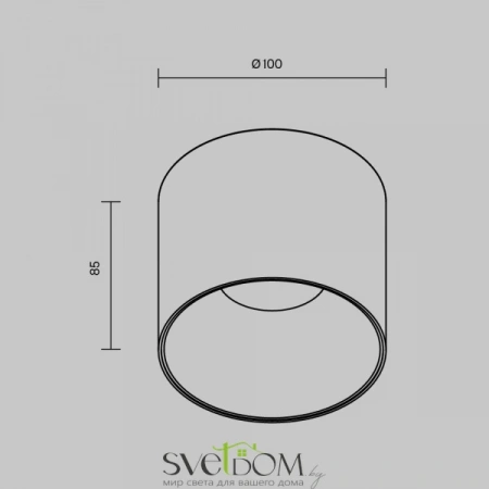 Потолочные светильники Maytoni C064CL-01-15W4K-D-RD-WB от Магазина Svetdom.by