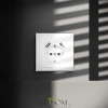 Розетка с USB, А+А Voltum S70 VLS040401  Voltum VLS040401
