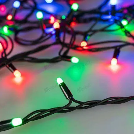 ARLIGHT Светодиодная гирлянда ARD-STRING-PRO-10000-BLACK-95LED-MILK-LIVE RGBW-DMX (24V, 10W) (Ardecoled, IP6