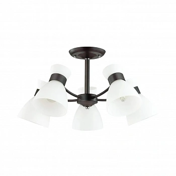 4534/5C COMFI LN21 240 черный Люстра потолочная E27 5*60W 220V WILMA