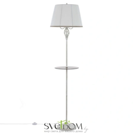 Citilux Вена CL402920T Торшер патина со столиком и белым абажуром CITILUX