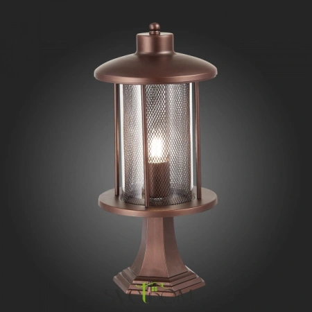 SL080.405.01 Светильник уличный наземный ST-Luce Темный кофе/Прозрачный, Темный кофе E27 1*60W LASTERO ST LUCE