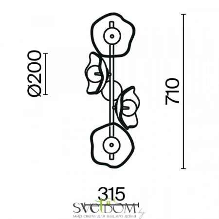 Настенные светильники MOD207WL-04BS Maytoni | Svetdom.by