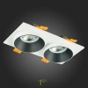 ST206.528.02 Св-к встр. Белый GU10 2*50W  IP20 L175xW92xH38 220V Без ламп Встраиваемые светильники ST LUCE