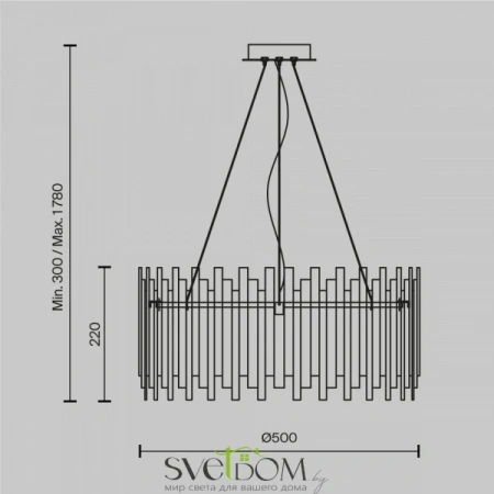 Подвесные светильники Maytoni MOD136PL-06BS от Магазина Svetdom.by