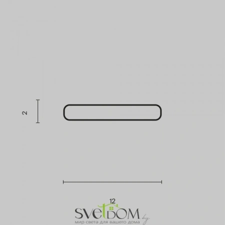 Алюминиевый профиль 12x02 ALM-1202-S-2M