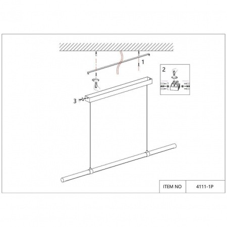 Люстры подвесные4111-1P Favourite | Svetdom.by