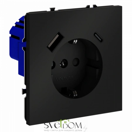Розетка с USB, A+C Voltum S70 VLS040508  Voltum