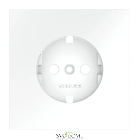 Накладка для розетки с заземлением Voltum S70 Белый VLS000602 Voltum VLS000602