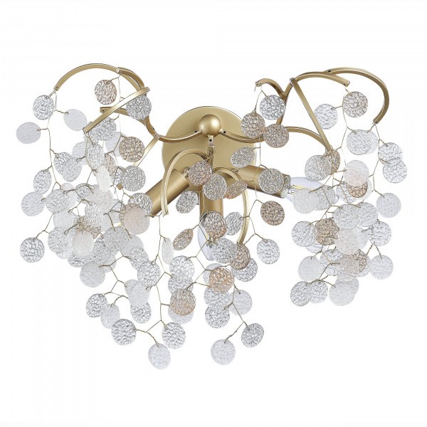 SL1650.301.03 Бра ST-Luce Латунь/Прозрачный, Золотой G9 3*5W RAVELLO